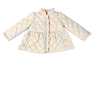 Janie & Jack Quilted blush colored zippered infant Jacket size 6-12 months